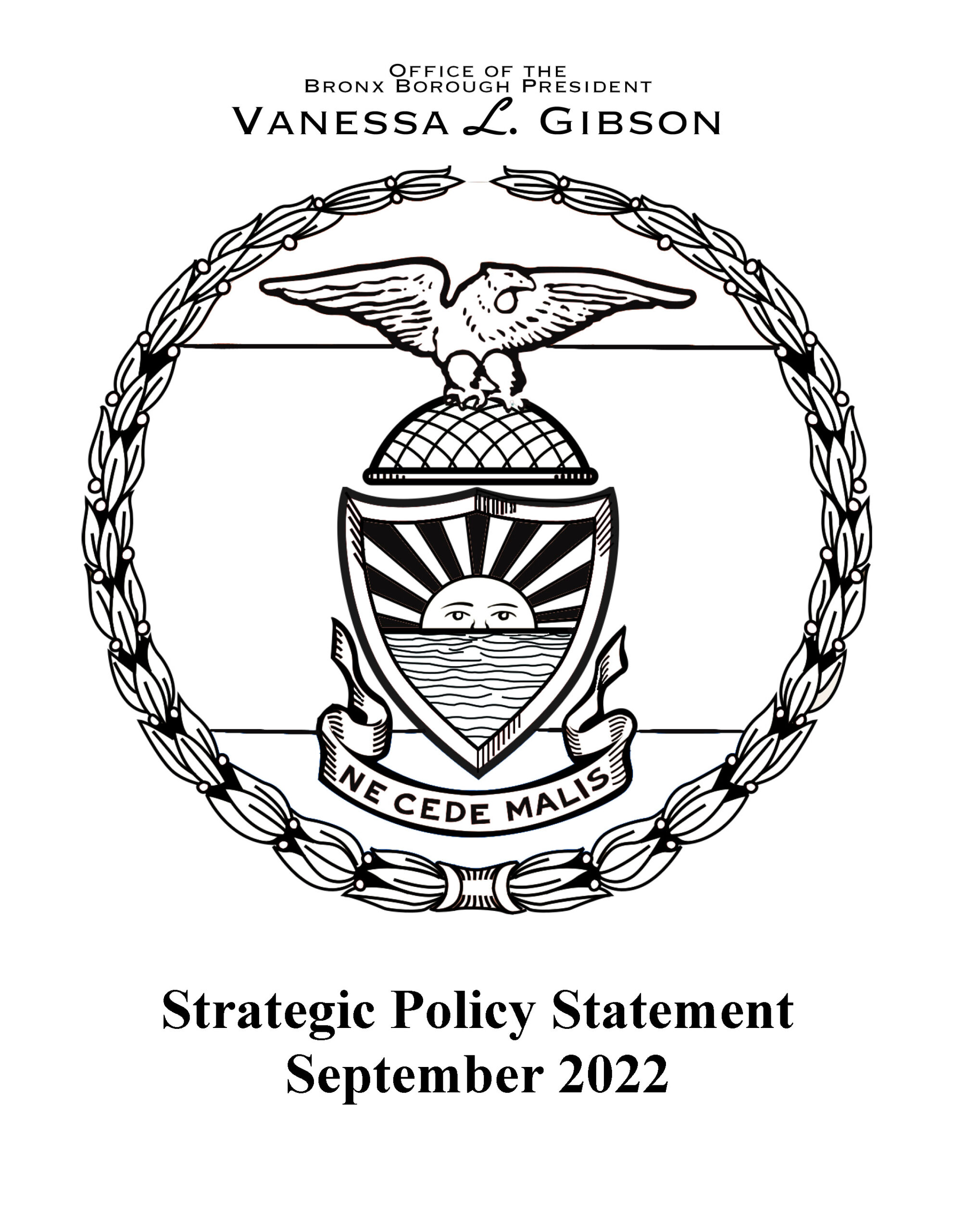 Strategic Policy Statement of Bronx Borough President Vanessa L. Gibson