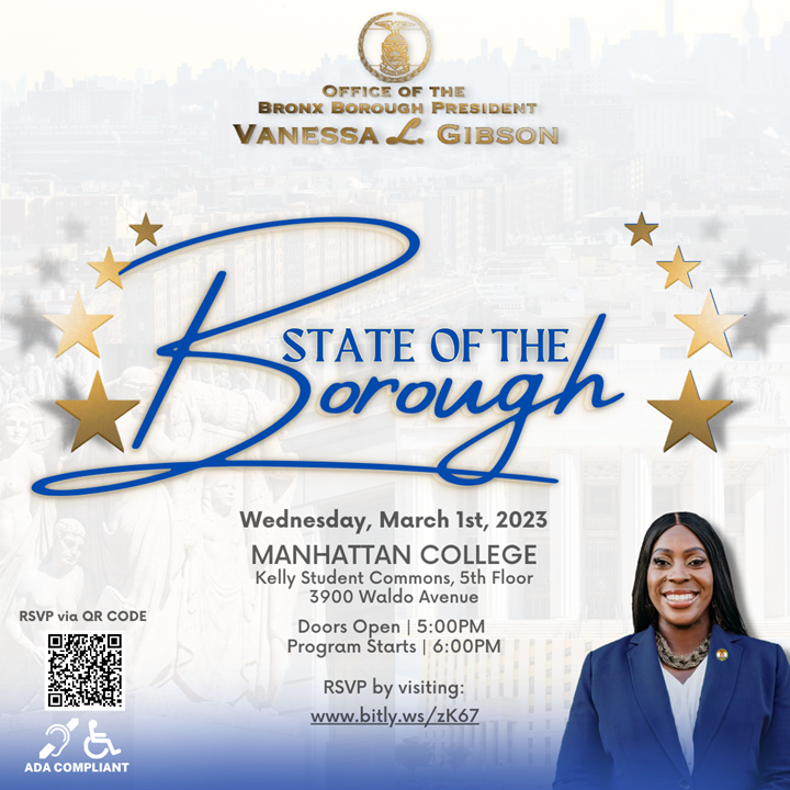 Flyer for State of the Borough, visit https://www.eventbrite.com/e/state-of-the-borough-tickets-532171387947