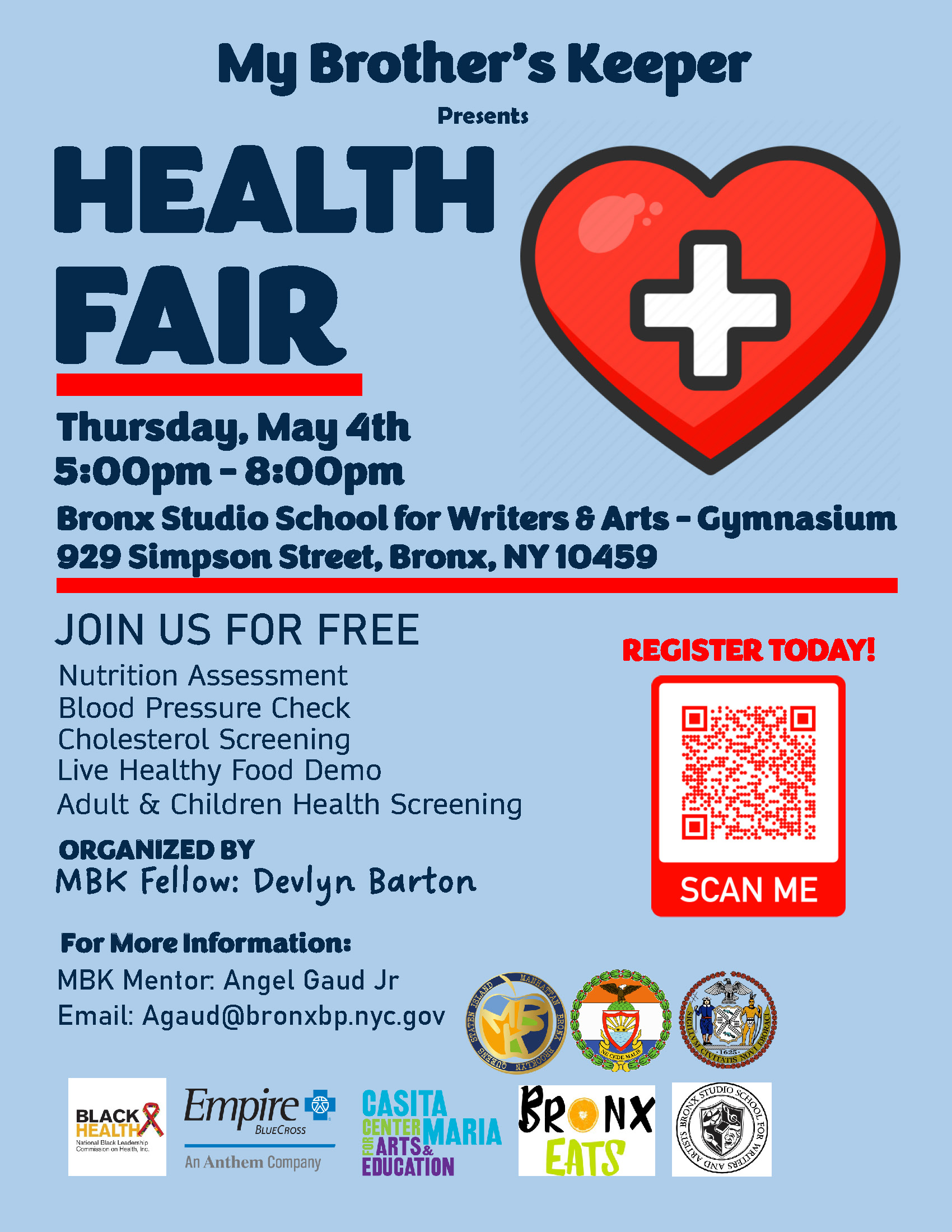 MBK Health Fair Flyer