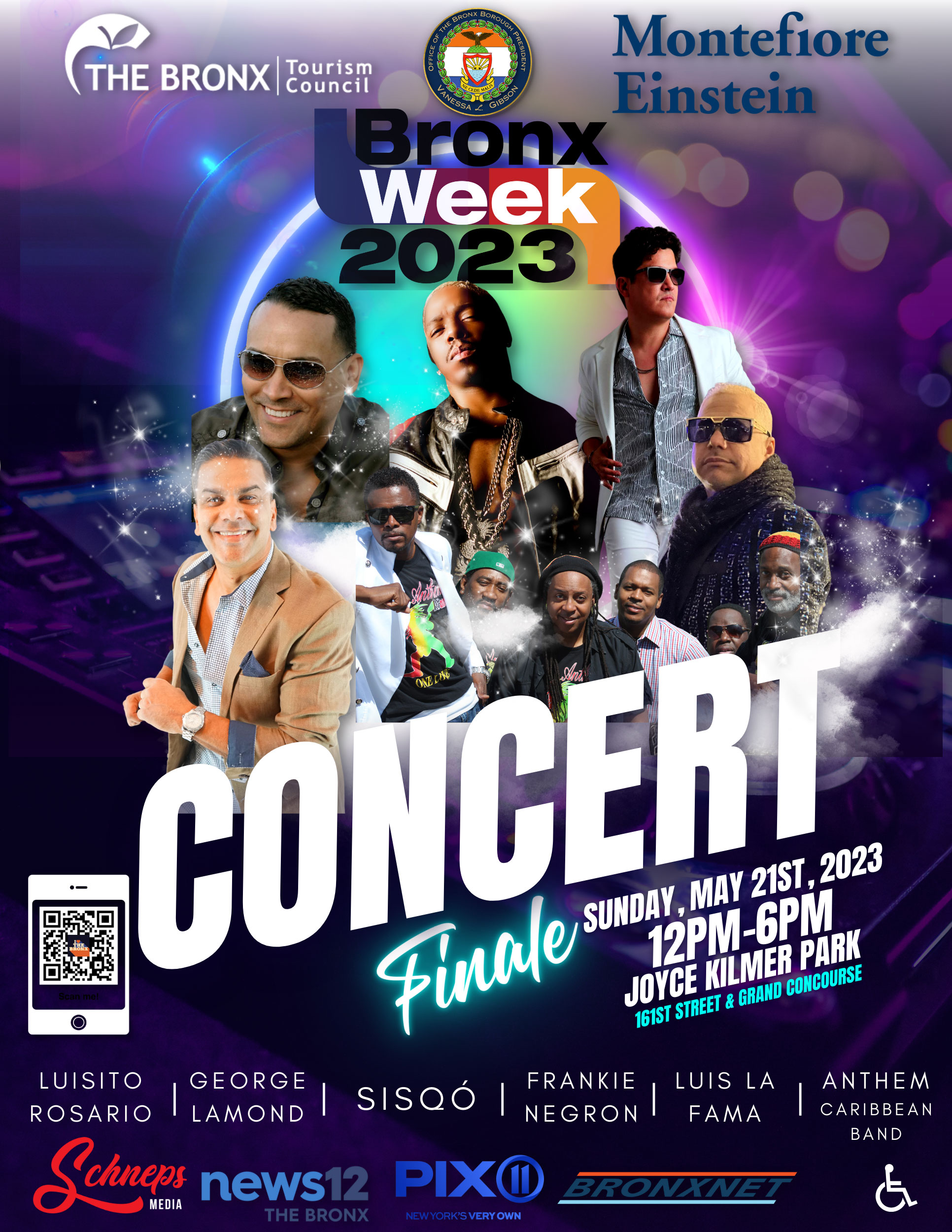 Flyer for the Bronx Week Concert Finale
